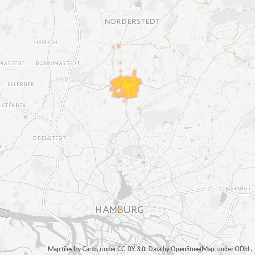 22415 Standortdichte-Heatmap