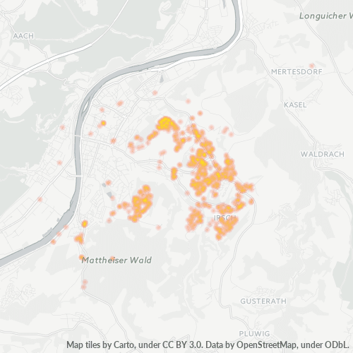 Heatmap für plz 54296