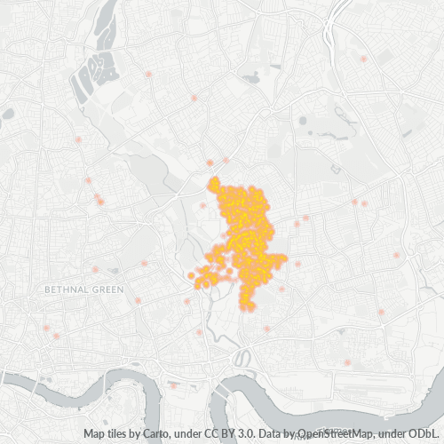E15 Business Density Heatmap
