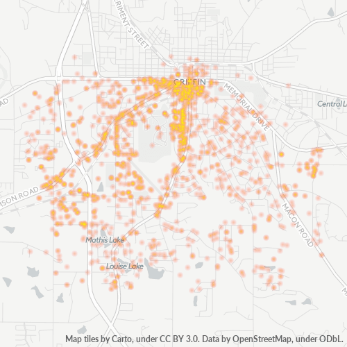 30224 Business Density Heatmap