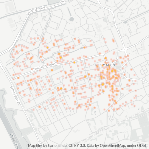 Heatmap voor postcode 5241