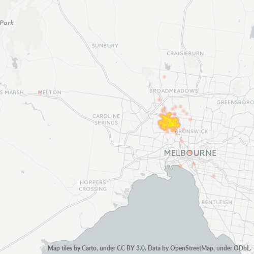 3040 Business Density Heatmap