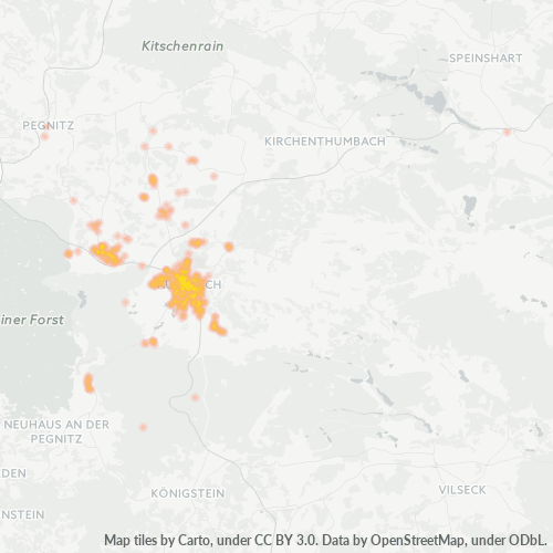 Heatmap für plz 91275