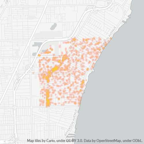 48082 Business Density Heatmap