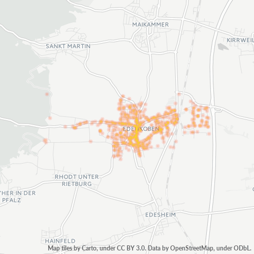 Heatmap für plz 67480