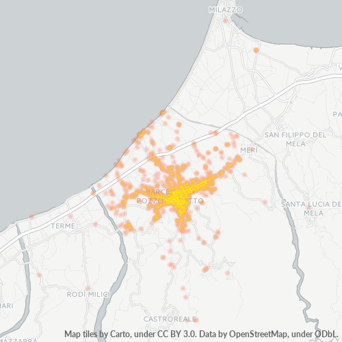 Mappa di calore per cap 98051
