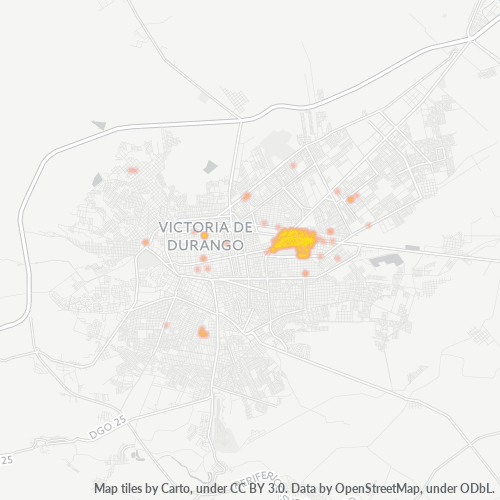 34240 Mapa de calor de densidad empresarial
