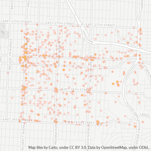 64128 Business Density Heatmap