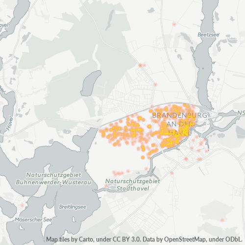 Heatmap für plz 14770