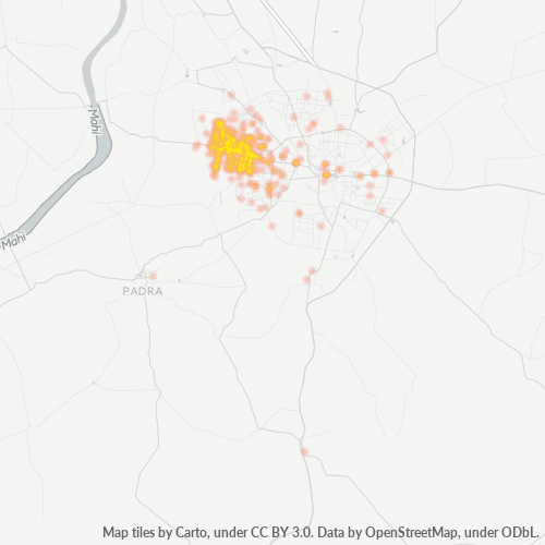 390021 Business Density Heatmap
