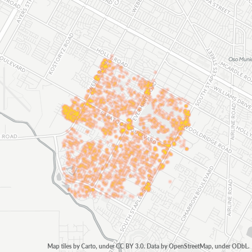78413 Business Density Heatmap