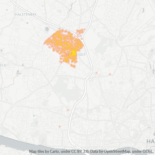 Heatmap für plz 22523