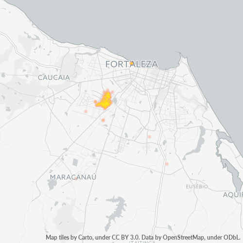 60520-000 Heatmap de Densidade da Empresa