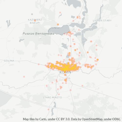 62-510 Mapa intensywności działalności gospodarczej