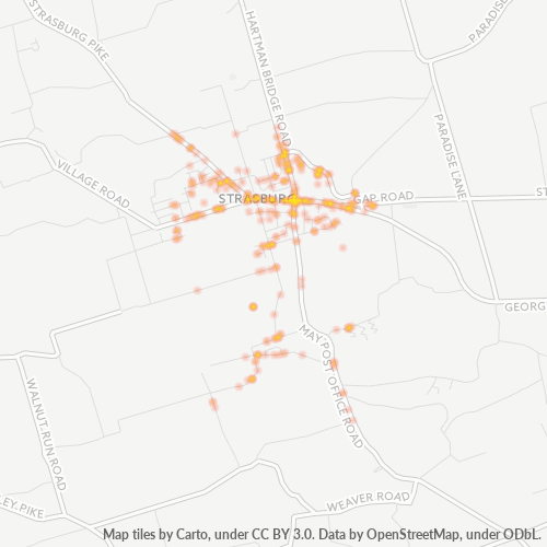 17579 Business Density Heatmap