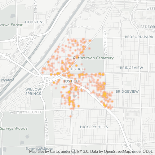 60458 Business Density Heatmap