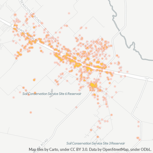 75159 Business Density Heatmap