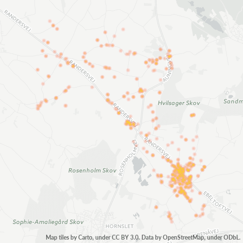 8544 Heatmap over forretningstæthed