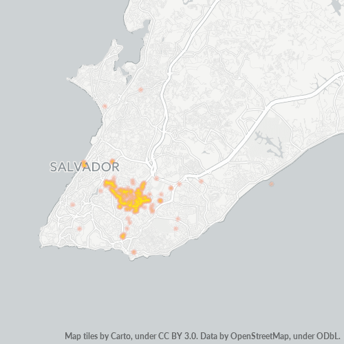 40285-000 Mapa de calor de densidad empresarial