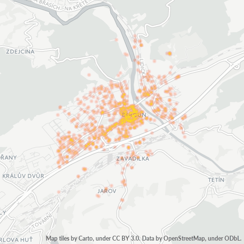 266 01 Mapa hustoty obchodu