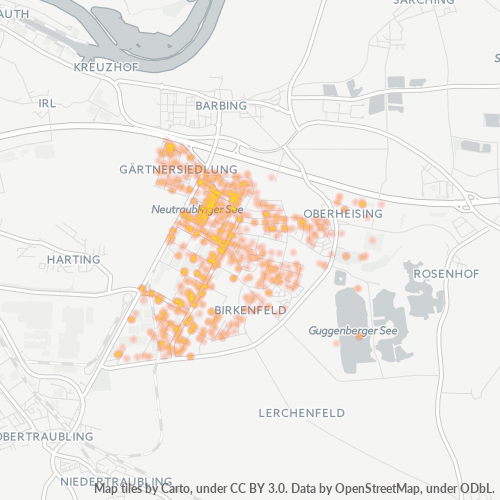 Heatmap für plz 93073