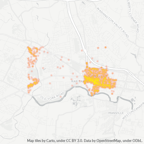 08876 Business Density Heatmap