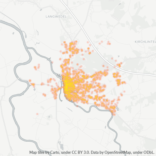 Heatmap für plz 27283