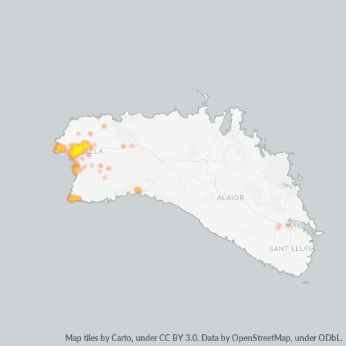 Mapa de calor para código postal 07760