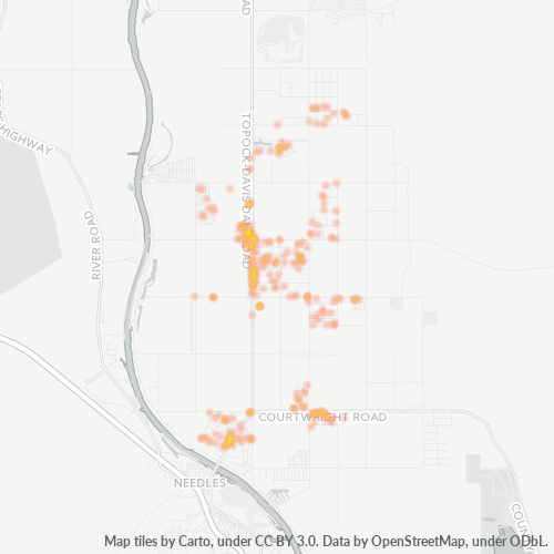 86440 Business Density Heatmap