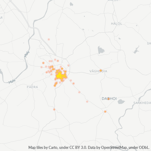 390004 Business Density Heatmap