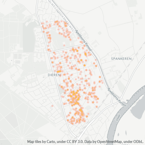 6951 Heatmap Bedrijfsdichtheid