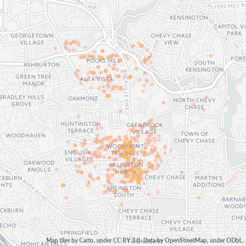 20813 Business Density Heatmap