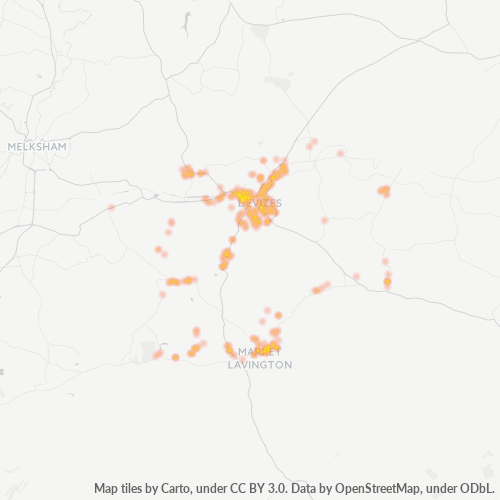 SN10 Business Density Heatmap