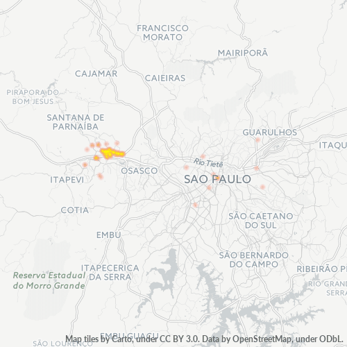 06455-000 Heatmap de Densidade da Empresa