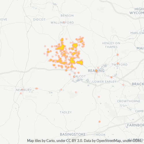 RG8 Business Density Heatmap