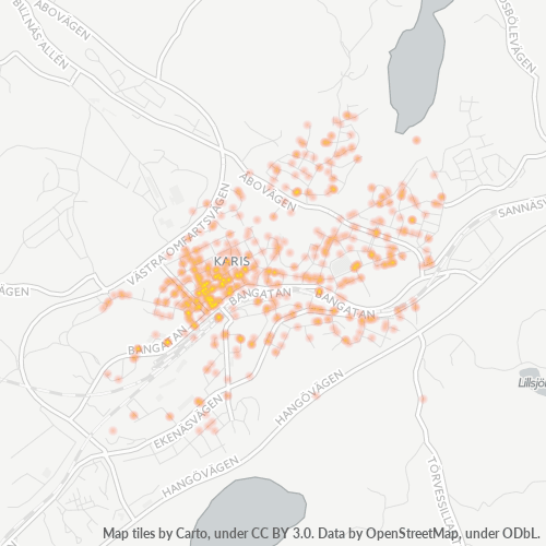 10300 Yritystiheys lämpökarttana