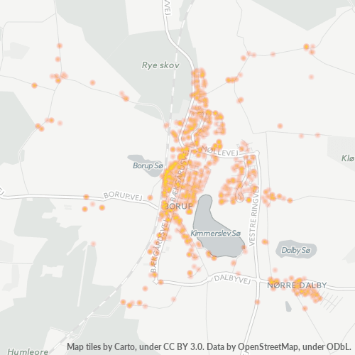 4140 Heatmap over forretningstæthed