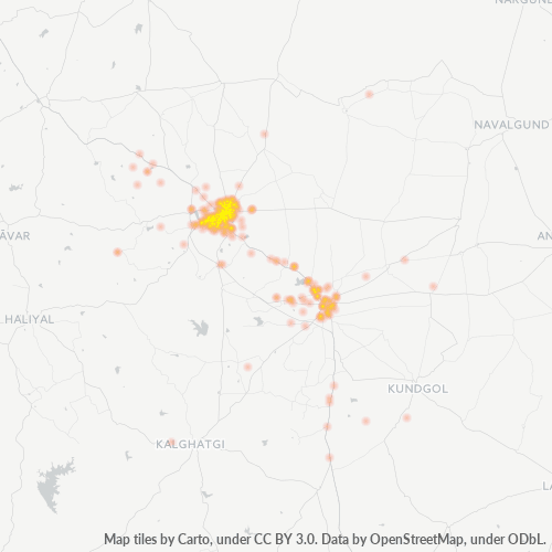 580001 Business Density Heatmap