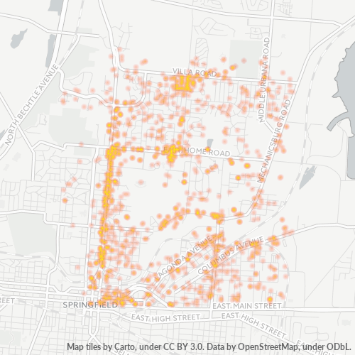 45503 Business Density Heatmap