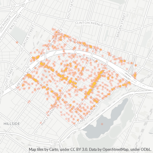 07112 Business Density Heatmap