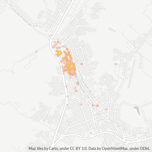 17507-000 Mapa de calor de densidad empresarial