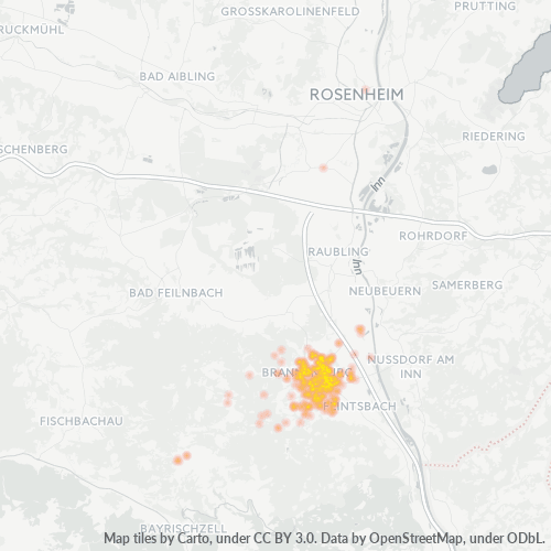 Heatmap für plz 83098