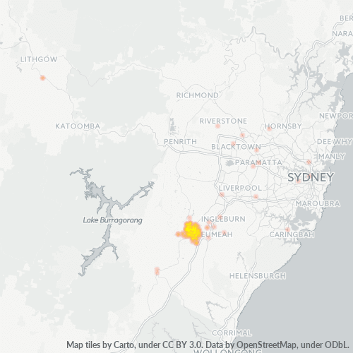 2567 Business Density Heatmap