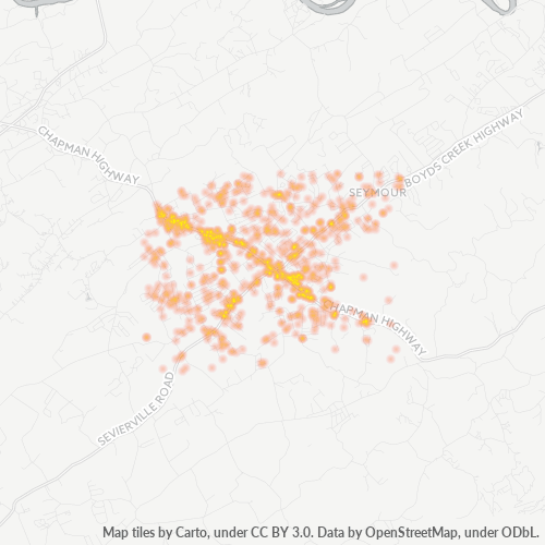 37865 Business Density Heatmap