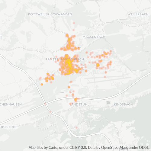 Heatmap für plz 66877