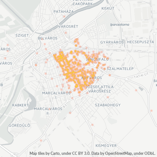9023 Vállalati sűrűségi térkép