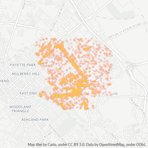 40505 Business Density Heatmap