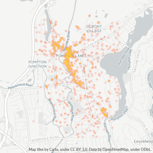 07442 Business Density Heatmap