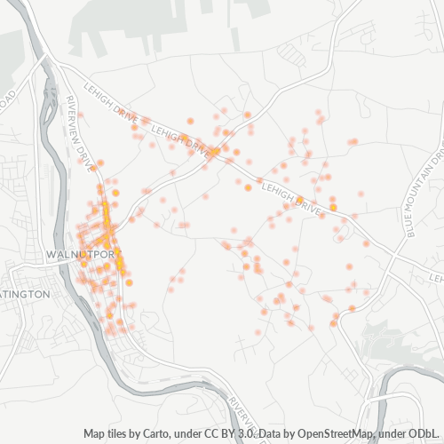 18088 Business Density Heatmap