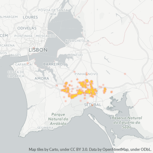 2950 Heatmap de Densidade da Empresa